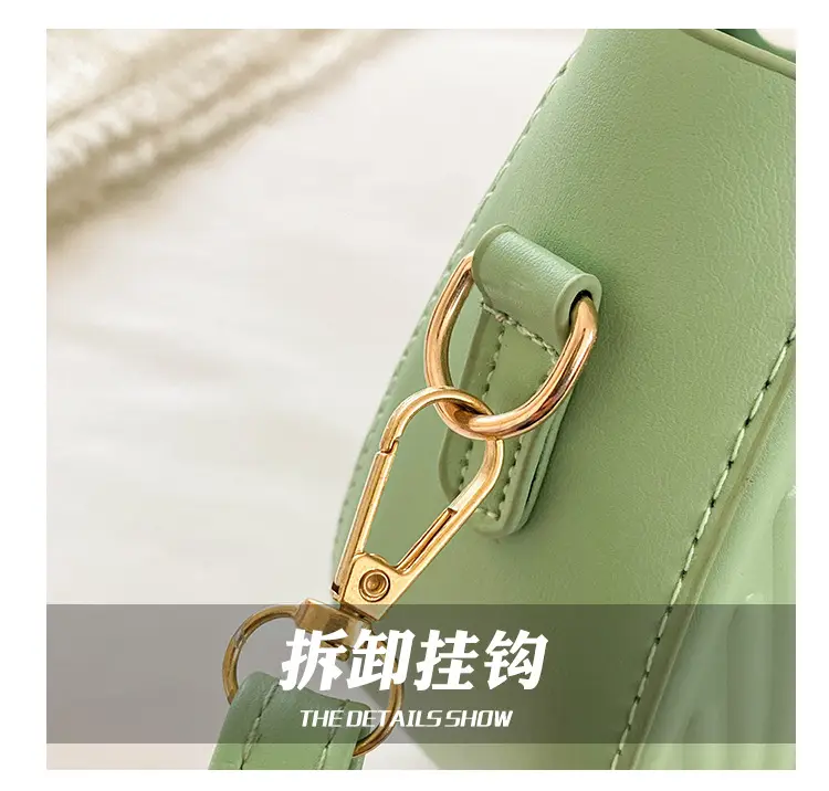 2023 Green Pleated Crossbody Bag for Women — feature 5