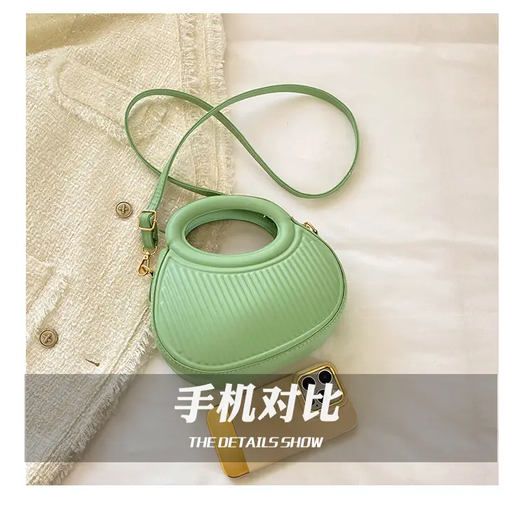 2023 Green Pleated Crossbody Bag for Women — feature 9