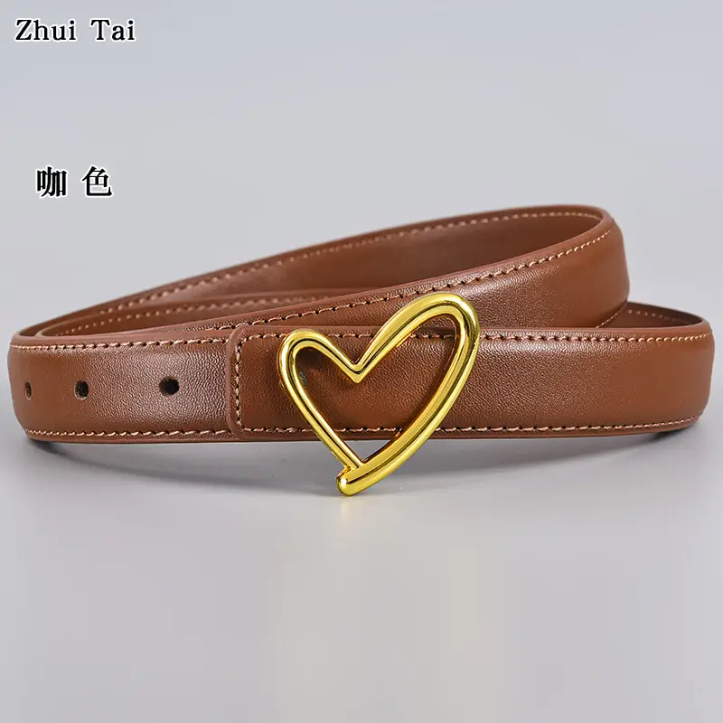 Black Heart Buckle Belt for Women β feature 12