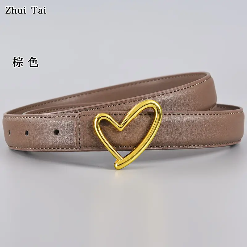 Black Heart Buckle Belt for Women β feature 14