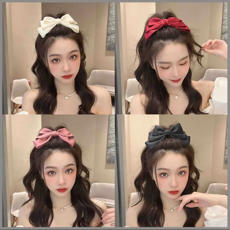 Children's Bow Hairpin for Girls Women Back of Head Sweet Cute — feature 1