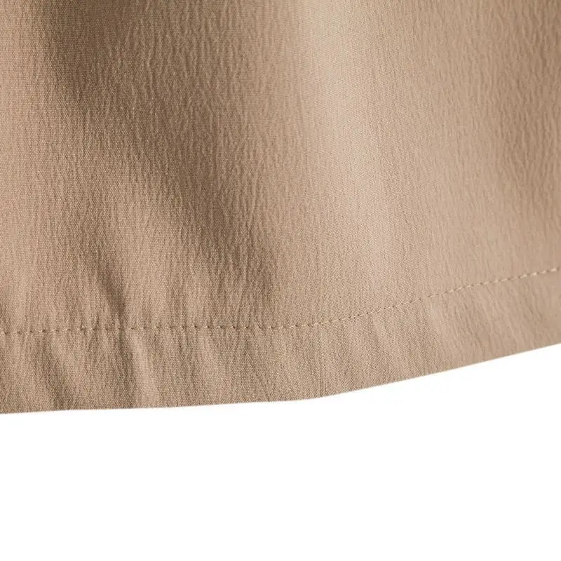 2023 New Men's Gray Cotton Linen Shorts — feature 31