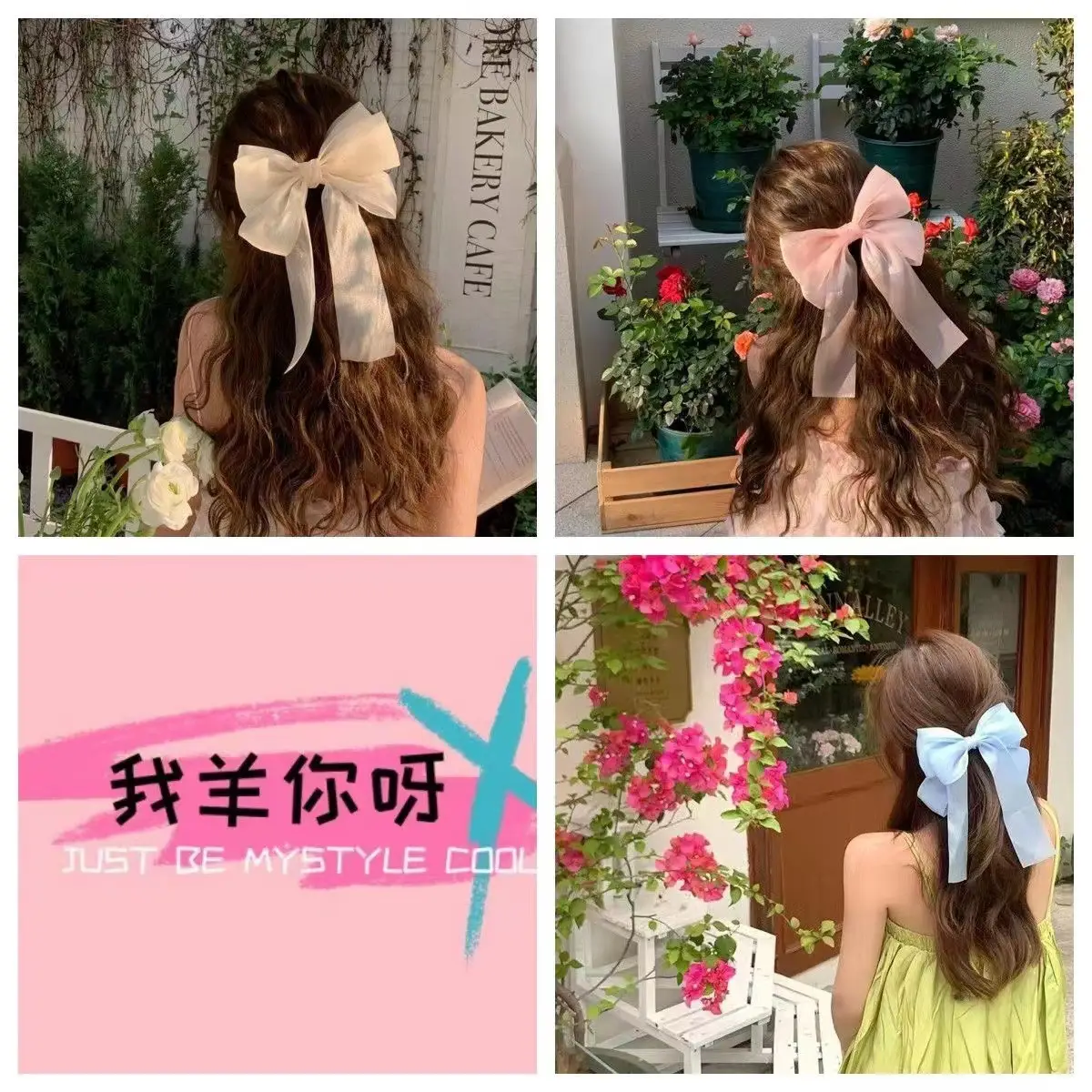 Summer Cream Bow Hairpin for Girls - Image 5