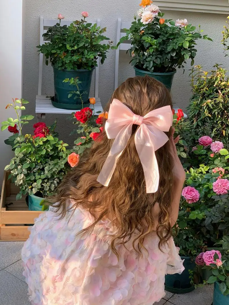 Summer Cream Bow Hairpin for Girls - Image 6