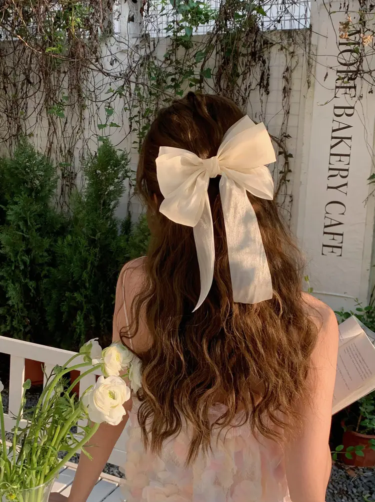 Summer Cream Bow Hairpin for Girls — feature 3