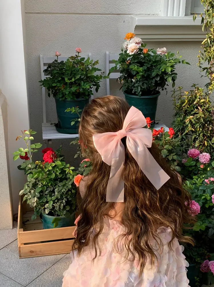 Summer Cream Bow Hairpin for Girls — feature 5