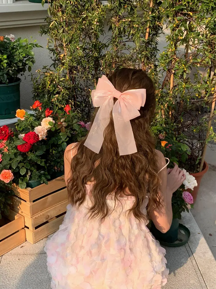 Summer Cream Bow Hairpin for Girls — feature 8