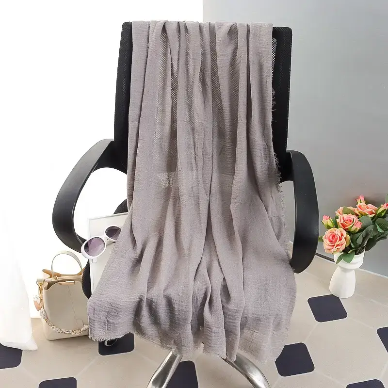 New Spring Summer Headscarf for Women Silk Tan Large - Image 17