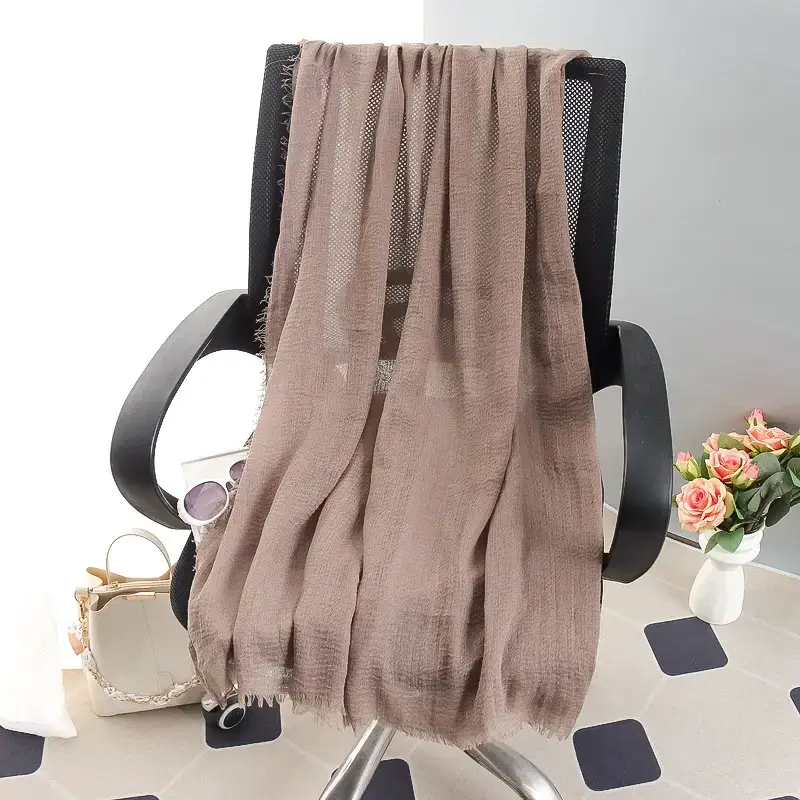 New Spring Summer Headscarf for Women Silk Tan Large - Image 29