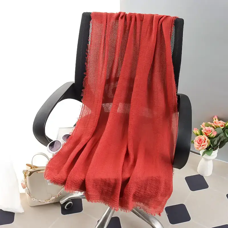 New Spring Summer Headscarf for Women Silk Tan Large - Image 5