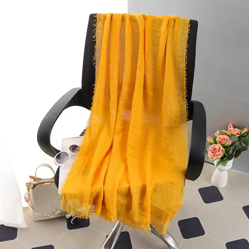 New Spring Summer Headscarf for Women Silk Tan Large - Image 7