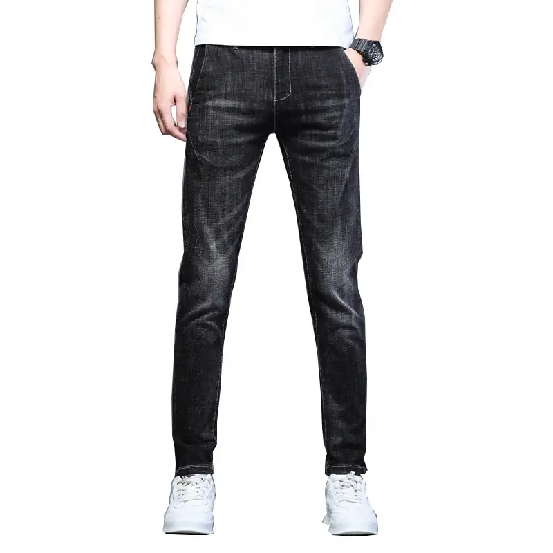 2025 Slim Fit Men's Xintang Jeans Small Feet - Image 5