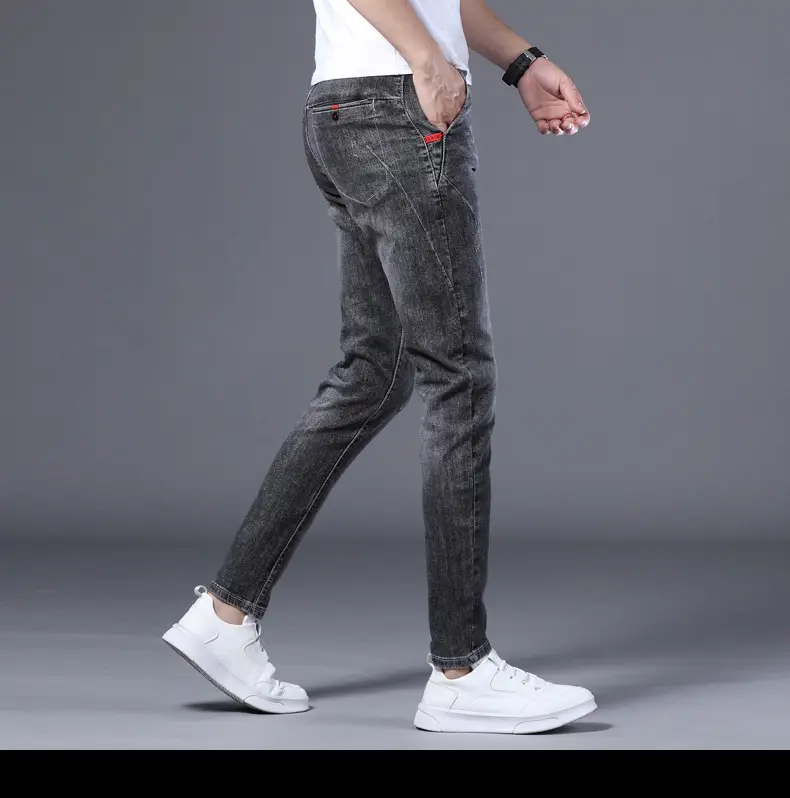 2025 Slim Fit Men's Xintang Jeans Small Feet — feature 13
