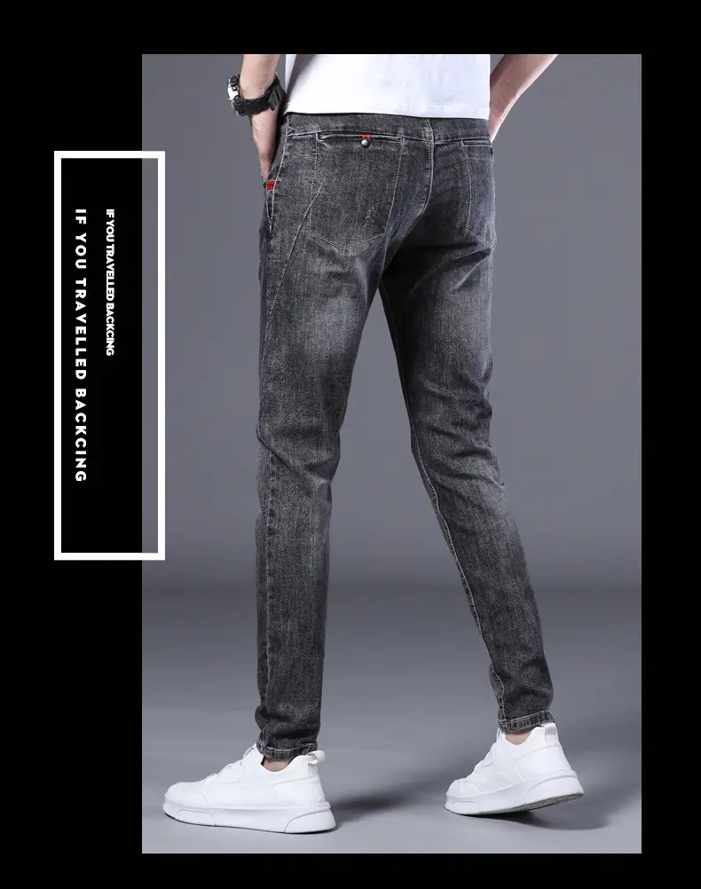 2025 Slim Fit Men's Xintang Jeans Small Feet — feature 15