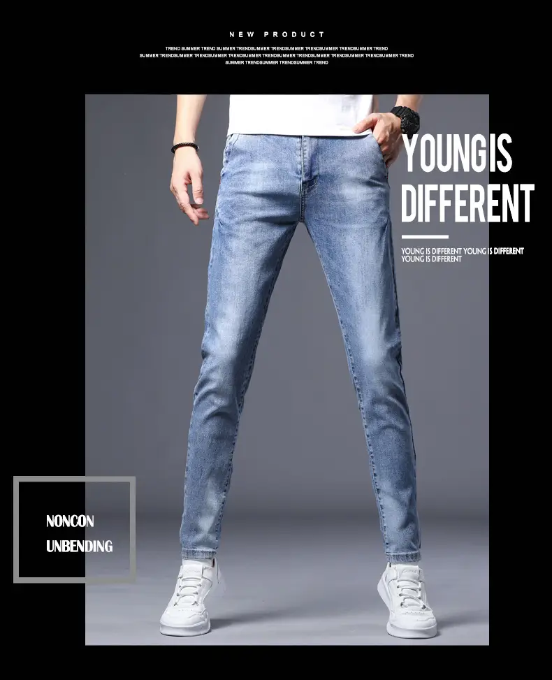2025 Slim Fit Men's Xintang Jeans Small Feet — feature 18