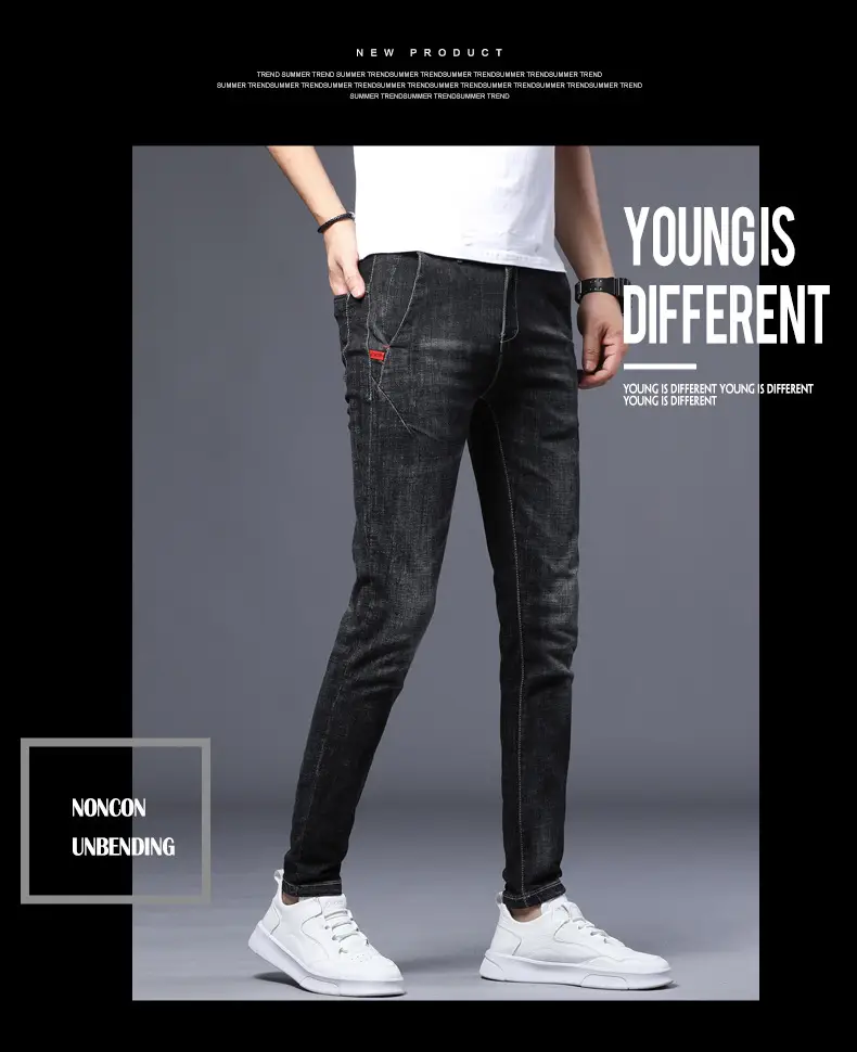 2025 Slim Fit Men's Xintang Jeans Small Feet — feature 26