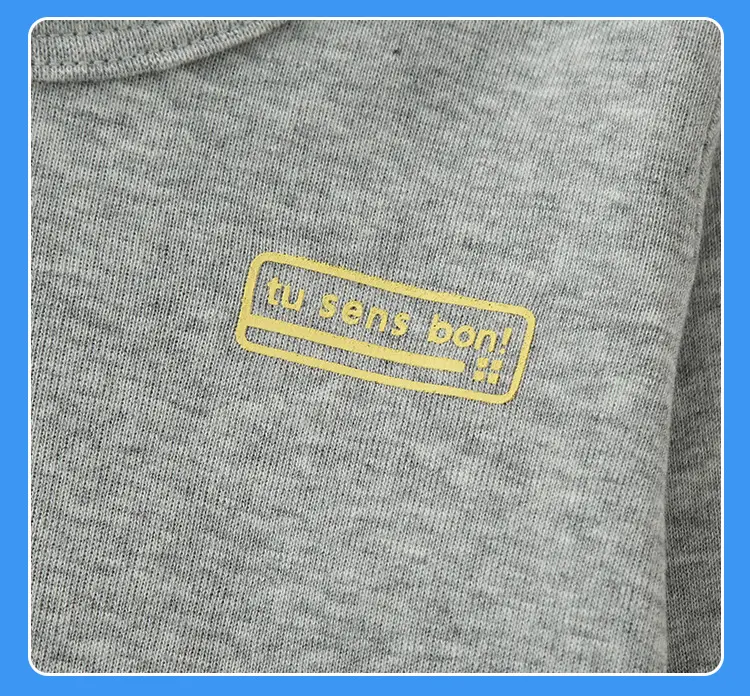 Baby Cotton Long Sleeve T-Shirt Set Gray Striped — feature 17