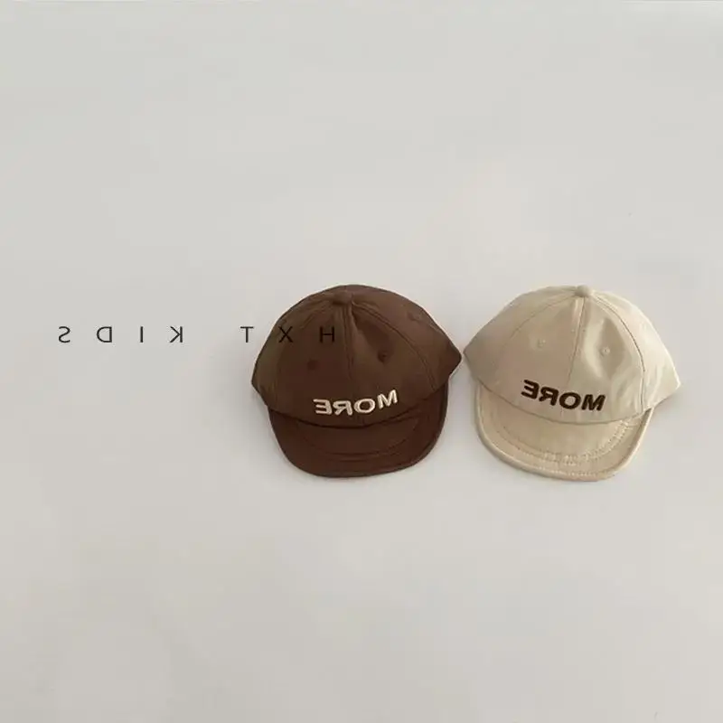 Baby Cap Spring Autumn Letter Embroidered Soft Brim