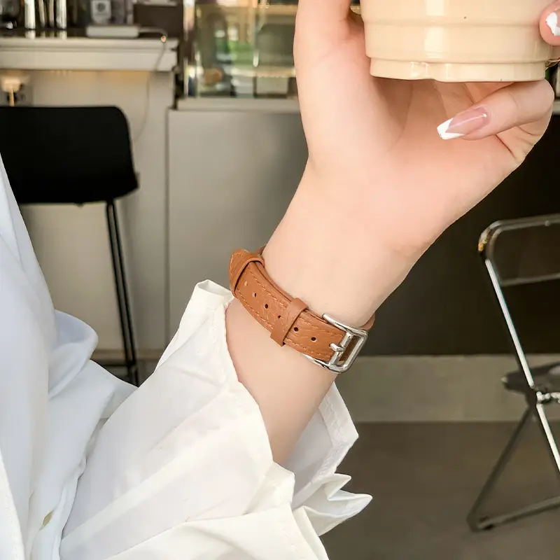Apple Watch SE Leather Strap Watch for Girls Autumn Winter