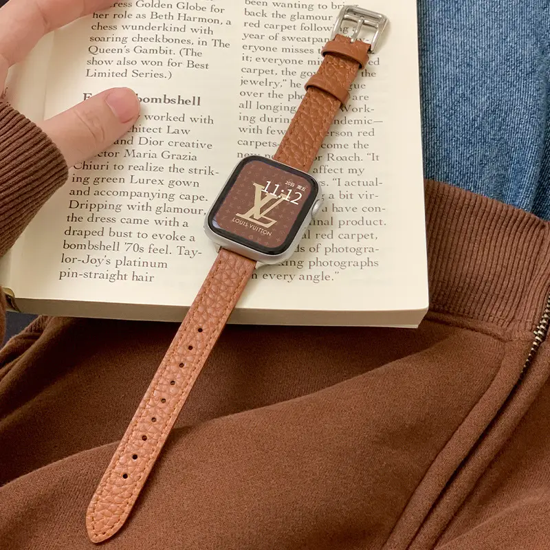 Apple Watch SE Leather Strap Watch for Girls Autumn Winter