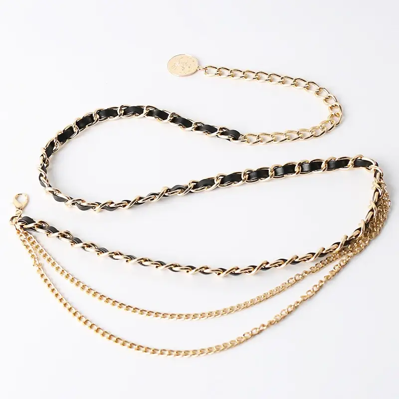 French Metal Waist Chain Women Decorative Korean Style - Image 4