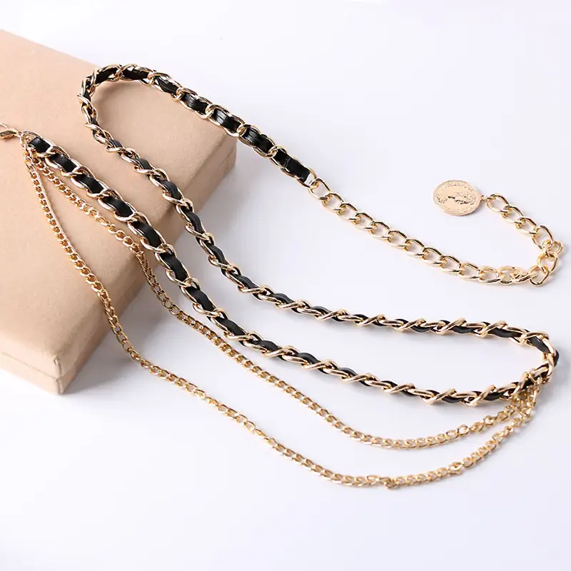 French Metal Waist Chain Women Decorative Korean Style - Image 5