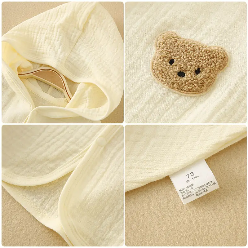 Baby Hooded Sun Protection Cloak Pure Cotton Summer Wear