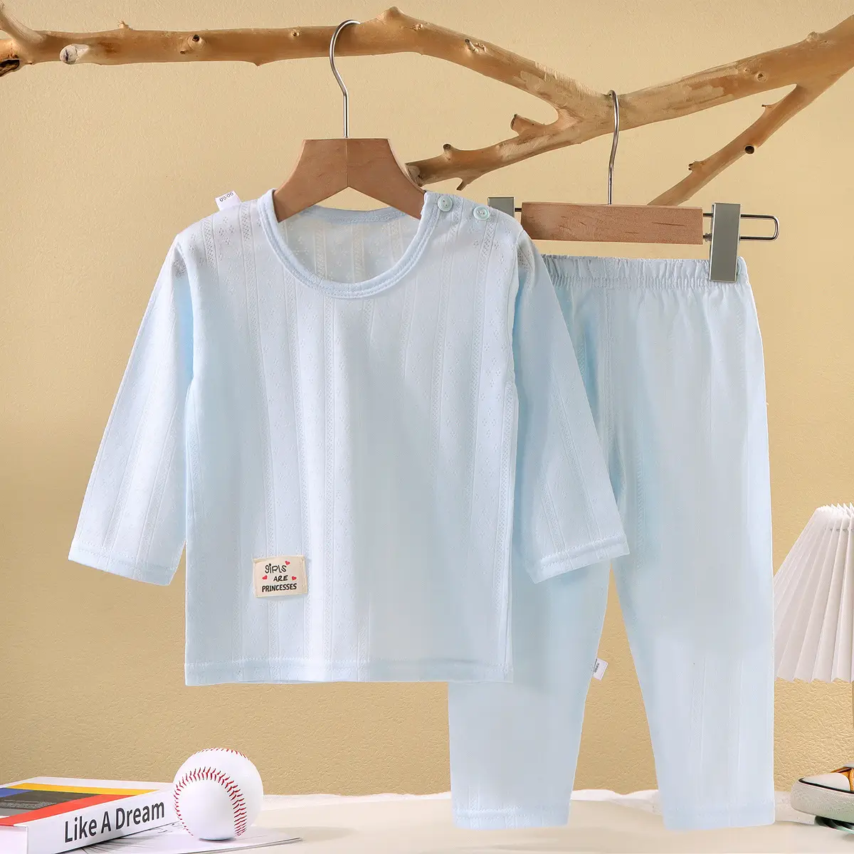 Summer Light Green Kids Pajamas Set 9-10Y - Image 2