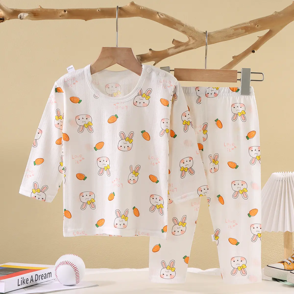 Summer Light Green Kids Pajamas Set 9-10Y - Image 5