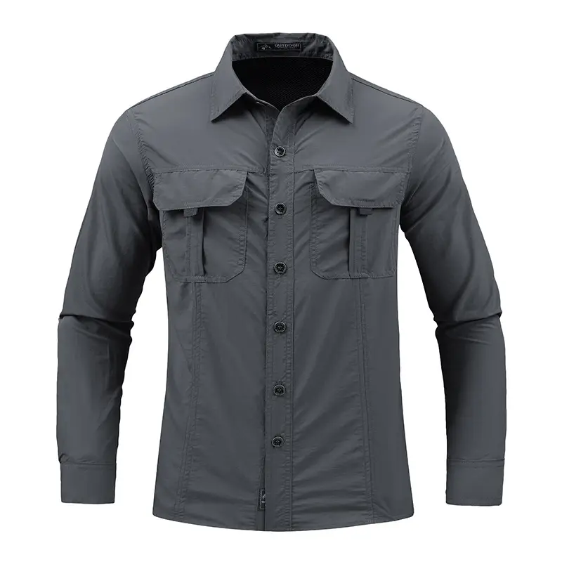 Men's Olive Green Long Sleeve Shirt Ice Resistant Plus Code - Image 8