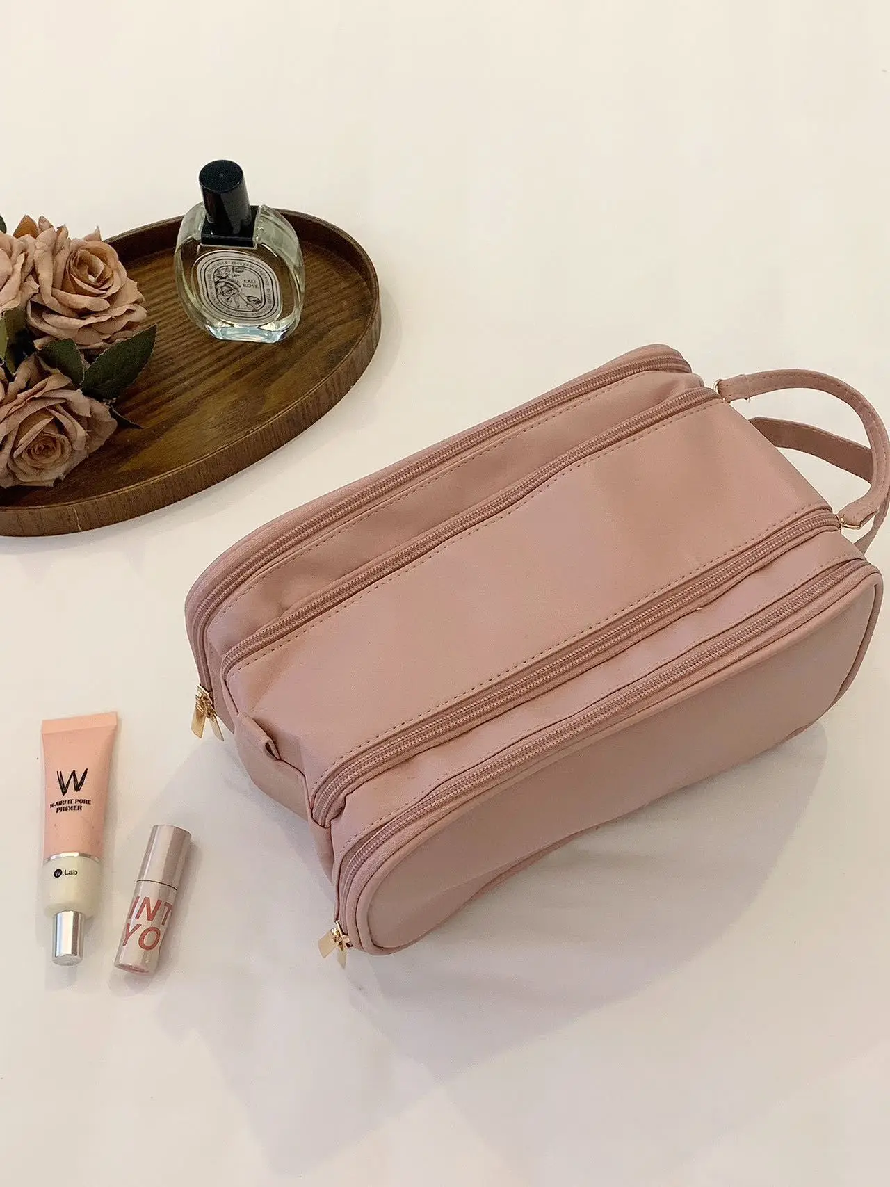 White Makeup Brush & Storage Bag for Women — feature 7