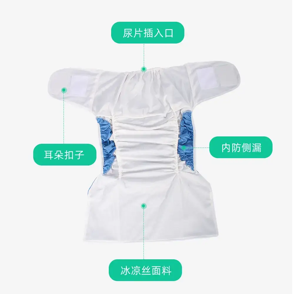 Incontinence Diaper for Elderly Washable Leak-proof Anti-lateral Leak - Image 17
