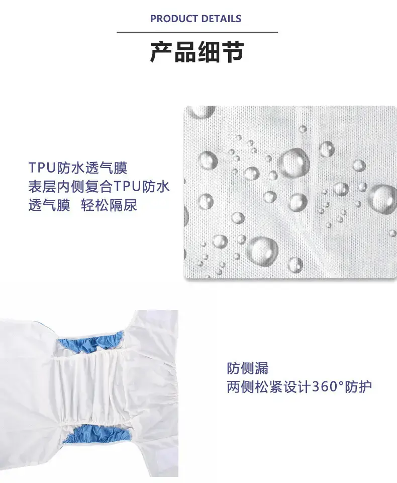 Incontinence Diaper for Elderly Washable Leak-proof Anti-lateral Leak — feature 5