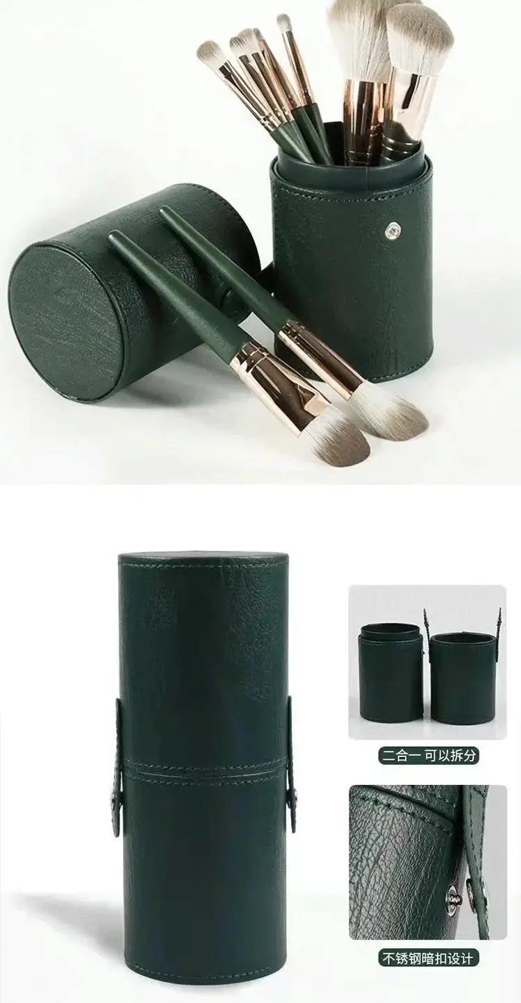 14 Piece Green Makeup Brush Set for Beginners — feature 27