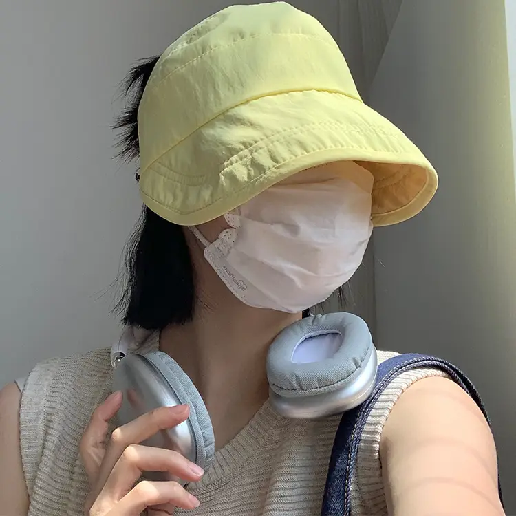 Double-sided Waterproof Open Top Cap with Horse Tail Mask