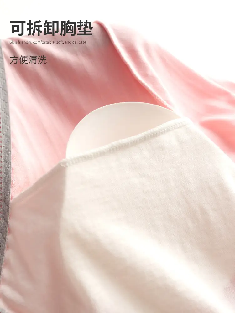 Maternity Pajamas Short Sleeve V-Neck T-Shirt Set - Image 10