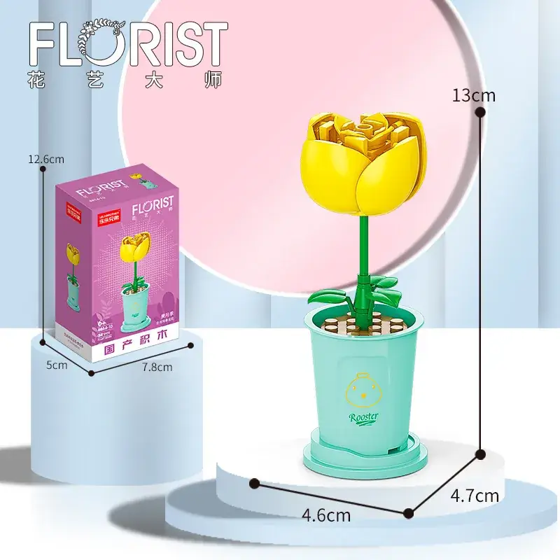 Lego Rose Bouquet Block for Girls Birthday Gift - Image 10