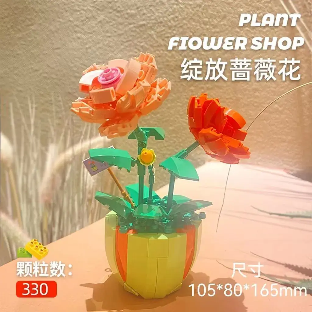 Lego Rose Bouquet Block for Girls Birthday Gift - Image 16
