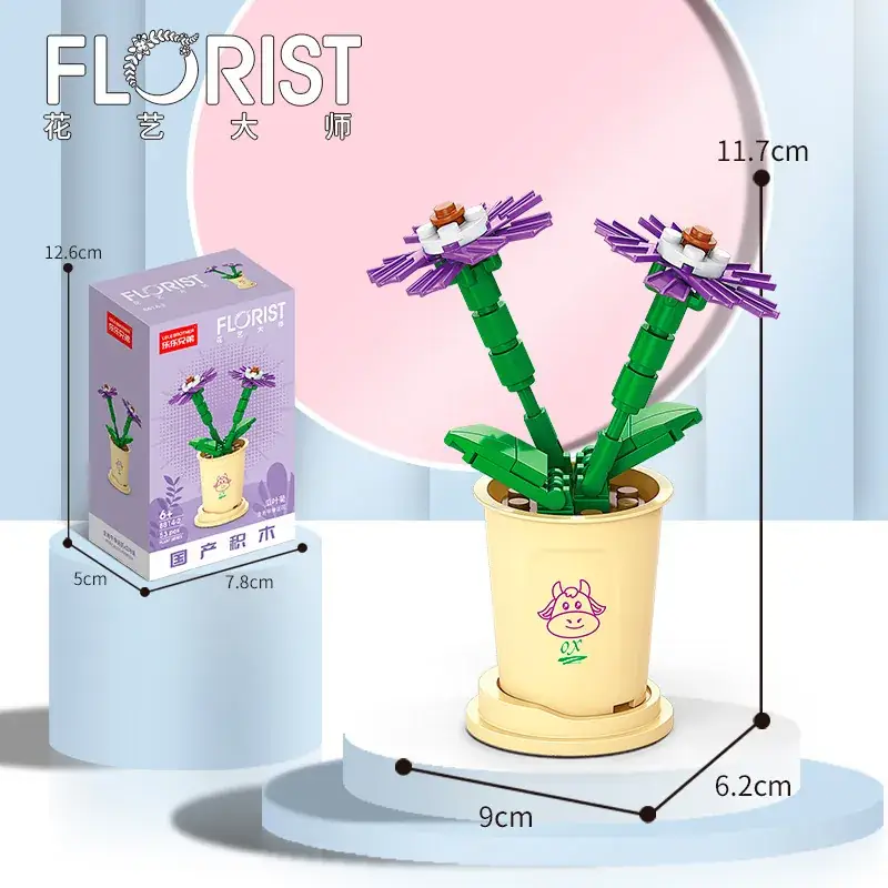 Lego Rose Bouquet Block for Girls Birthday Gift - Image 2