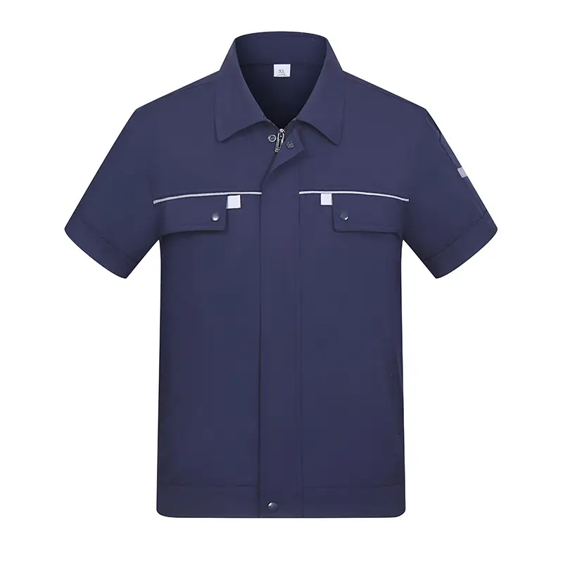 Men & Women Blue Auto Repair Work Suit Set - Image 6