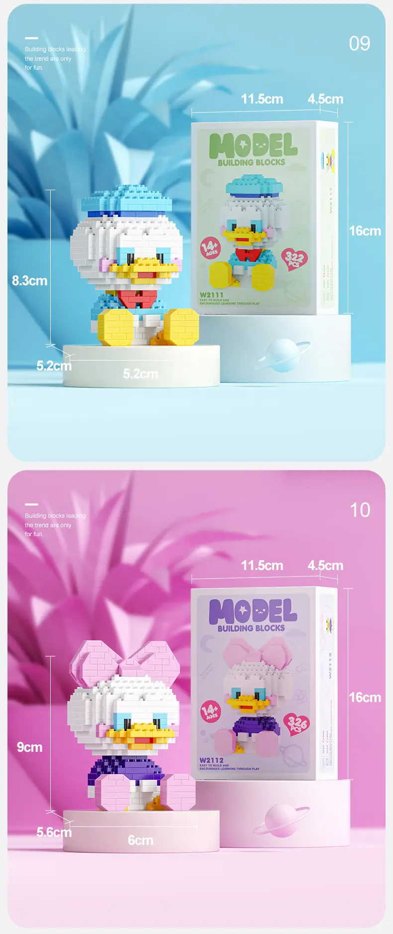 Lego Strawberry Bear Micro Particle Building Blocks Puzzle — feature 19