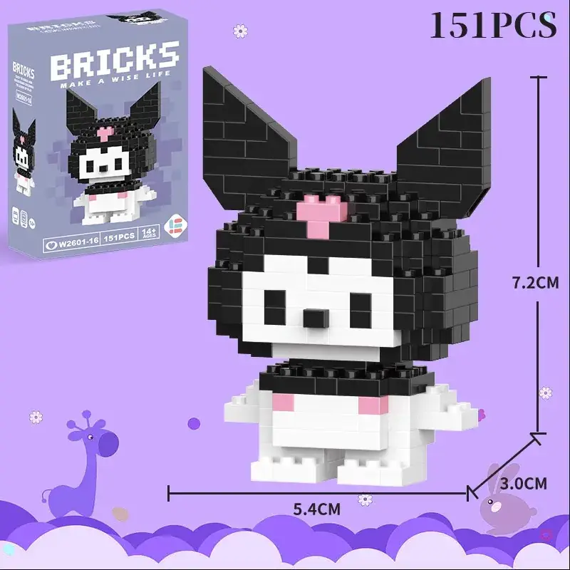Lego Strawberry Bear Micro Particle Building Blocks Puzzle - Image 11