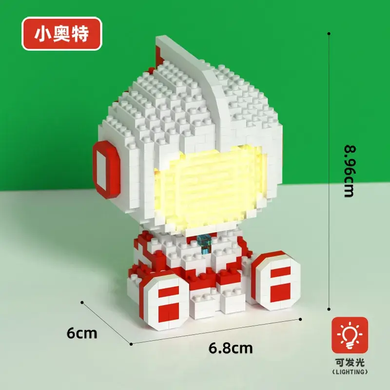 Lego Strawberry Bear Micro Particle Building Blocks Puzzle - Image 112