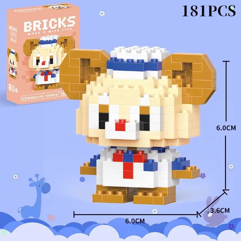Lego Strawberry Bear Micro Particle Building Blocks Puzzle - Image 13