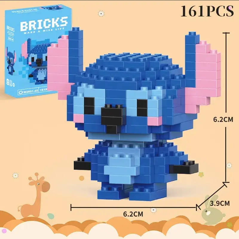 Lego Strawberry Bear Micro Particle Building Blocks Puzzle - Image 15