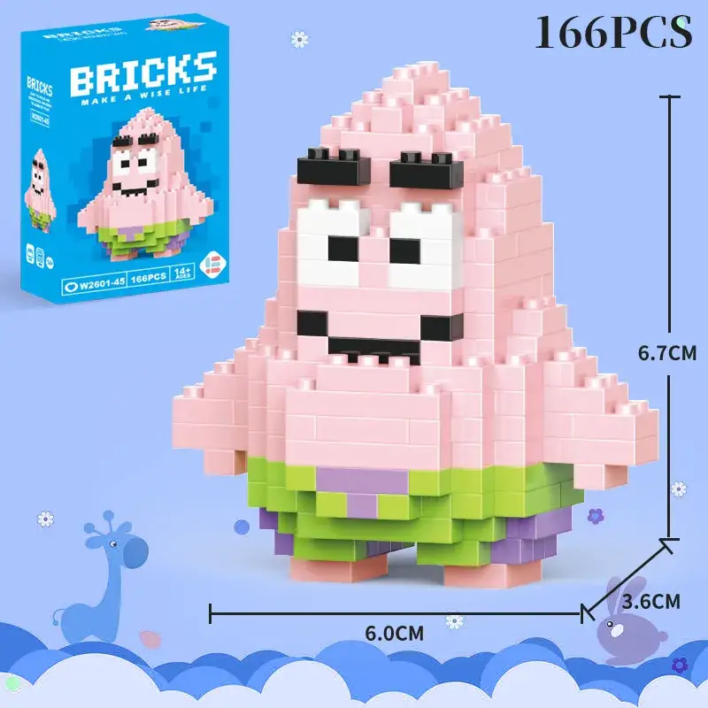 Lego Strawberry Bear Micro Particle Building Blocks Puzzle - Image 16