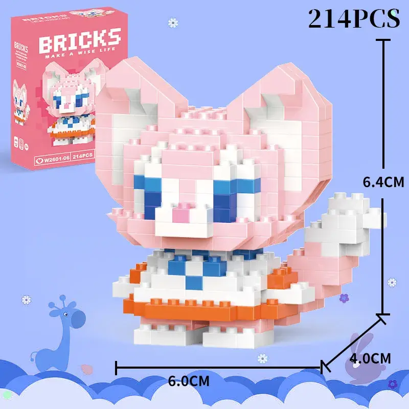 Lego Strawberry Bear Micro Particle Building Blocks Puzzle - Image 2