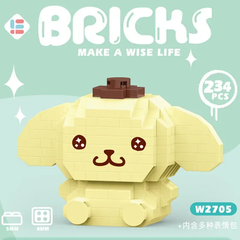 Lego Strawberry Bear Micro Particle Building Blocks Puzzle - Image 22