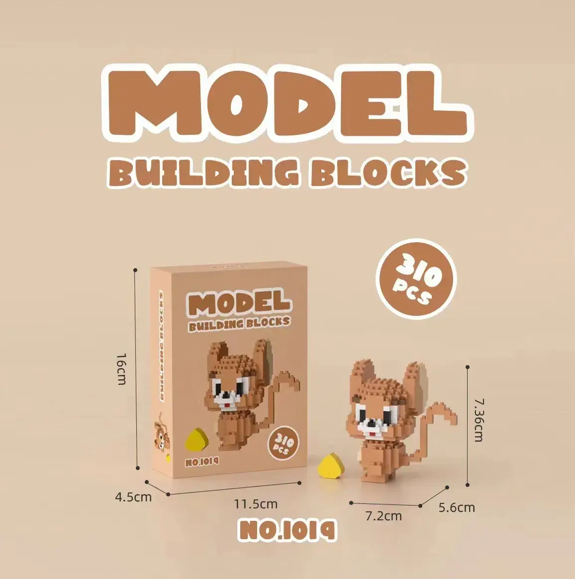 Lego Strawberry Bear Micro Particle Building Blocks Puzzle - Image 57