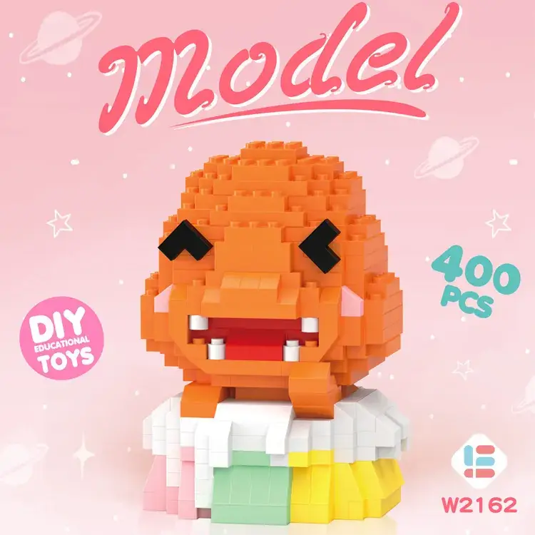 Lego Strawberry Bear Micro Particle Building Blocks Puzzle - Image 68